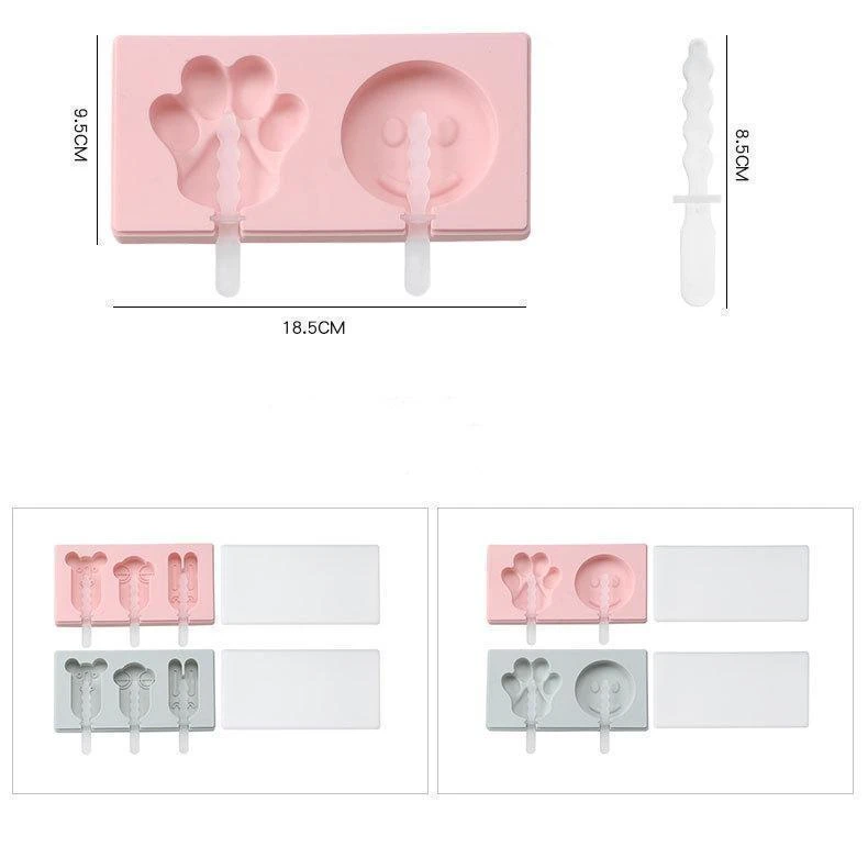 Creative Ice Cream Makers Cute Popsicle Cassette Ice Box DIY Ice Cream Mold Random color ship Kitchen Tools