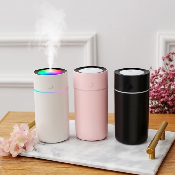 320ml Color Cup USB Humidifier Ultrasonic Car Mist Maker with 7 Colors Night Lamps Portable Mini Office Desktop Air Purifier