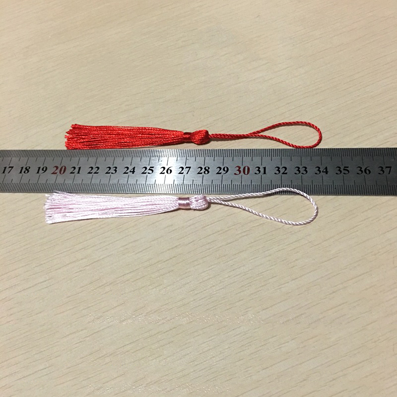 100Pcs 13cm Color Tassels Fringe Pendant DIY Craft Supplies Jewelry Accessories Materials Bookmark Clothing Decor Fringe Trim