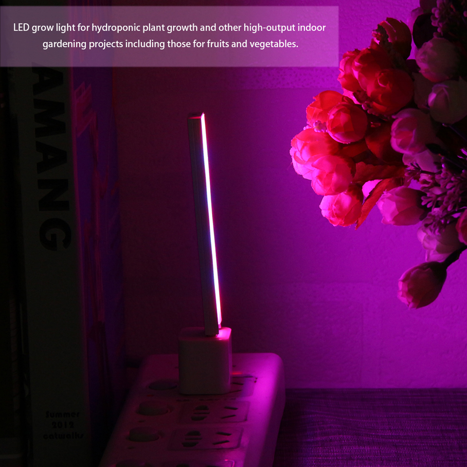 3W/14LED 5W/27 LED Grow Light USB Red & Blue Hydroponic Plant Growing Light Bar for Desktop Plant Flower Growing DC 5V