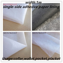 3-10m/lot 1m Black White Single Side Adhesive Iron-On Non-Woven Paper Interlining Fabric For Patchwork For Diy Accessories988