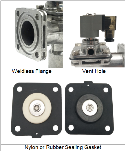 CA25FS Goyen Type Nitrile Diaphragm Pulse Valve
