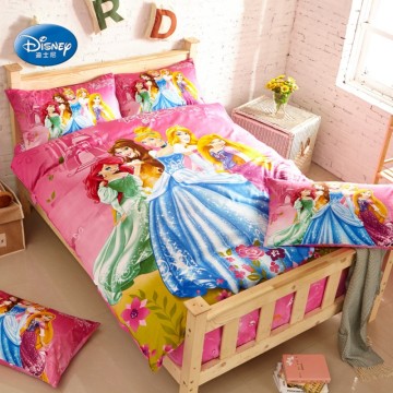 Disney Romantic Bella Princess Bedding Set 100% Cotton Duvet Cover for Baby Girls Kids Adult Birthday Gift Bedclothes