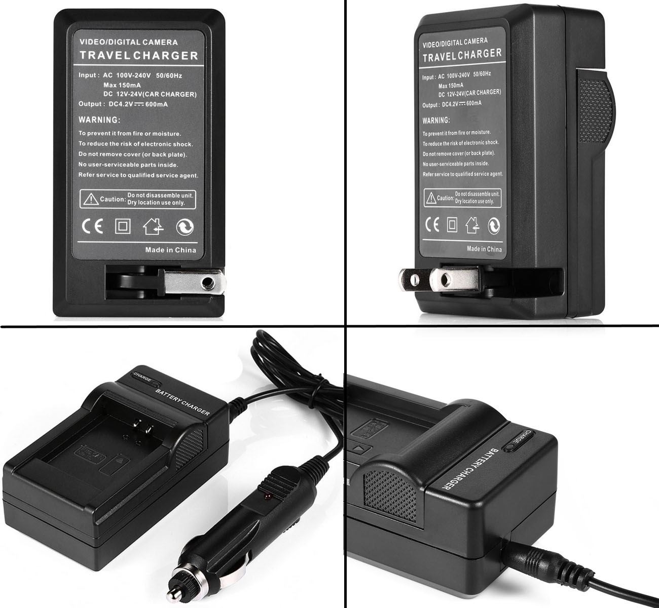 Battery Charger for Sony TRV20, TRV22, TRV25, TRV27, TRV30, TRV33, TRV38, TRV40, TRV50, TRV60, TRV70, TRV80 Handycam Camcorder