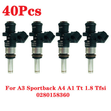 40pcs Fuel Injector nozzle for A3 Sportback A4 A1 Tt 1.8 Tfsi 0280158360