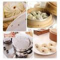 100 Steaming Basket Mat Air Fryer Steamer Liners Premium Perforated Wood Pulp Papers Non-Stick Baking Cooking Tools Accessories