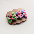 4Pcs/Lot Lovely Bowknot Baby Girl Hair Clips Hairpins Barrette Candy Color Princess Headwear Hair Accessories for Baby Girl
