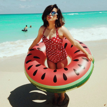 New Watermelon Inflatable Adult Kids Swimming Ring Inflatable Pool Float Circle for Adult Children