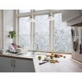 LUCKYYJ Tulip Flower 3D Static Cling Decorative Privacy Glass Window Film Vinyl No-Glue Laser Films Used in bedroom kitchenetc
