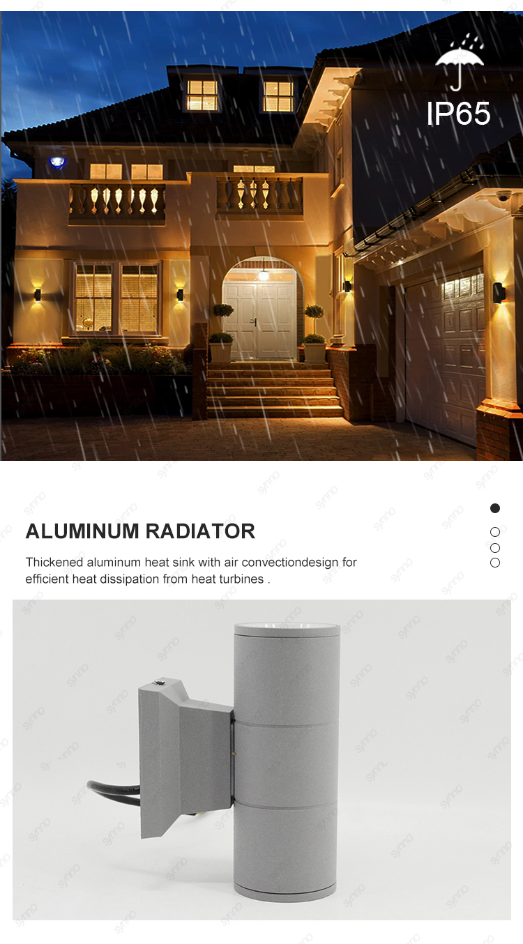 up and down led wall light