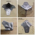 1pcs Corner Fitting Angle Connector Bracket Fastener Cosmetic Case Wrap Angle Corner Protector Stainless Steel Wrap Angle