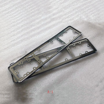 for EU Car License Plate Frame Metal Car License Plate Holder Number Plate Frame Auto Car Styling Accessories 2 Pcs