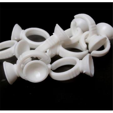 Wholesale Disposable Eyelash Extension Glue Holder 13mm Tattoo Adhesive Pigment Holders Ring 10/100 Pcs/set