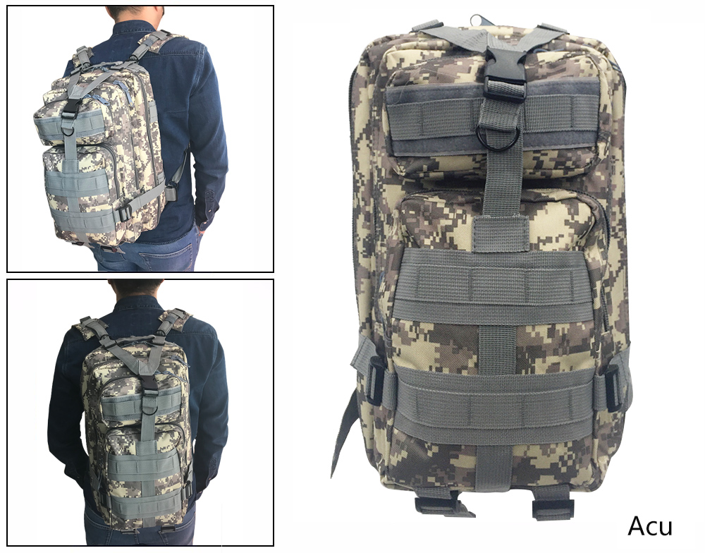 1000D Nylon 30L Sport Bag Hiking Camping Bag Travelling Trekking Bag Military Tactical Backpack Camouflage Bag Rucksacks