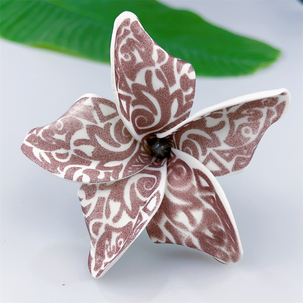 Kn Hf021b Gy Plumeria Hair Pick