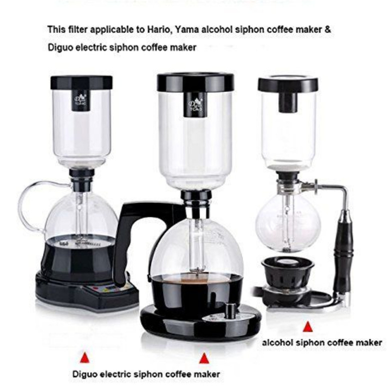 Arshen Reusable Syphon Coffee Cloth Filter Flannel Coffee Filter Use for Hario Yama Syphon Diguo Electric Siphon Coffee Maker