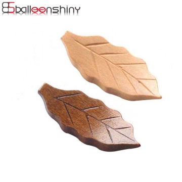 BalleenShiny 1pc Wooden Leaf Chopsticks Holder Phoebe Creative Decorative Art Craft Chopsticks Pillow Care Kitchen Tools Supply