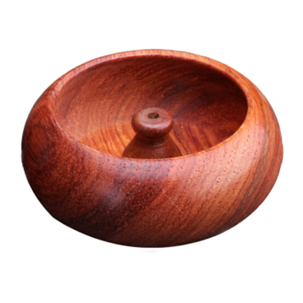 1pc Rosewood Incense Burner Stick Holder Bowl Shape Incense Stand Holder Censer Home Decoration Smell Aromatic Incense Burners