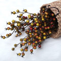 New mini pomegranate fruit bean branch berry artificial fake flower home wedding simulation fake flower Christmas decorations