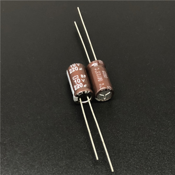 50pcs 220uF 10V NIPPON BF Series 6x12mm 10V220uF motherboard Electrolytic capacitor