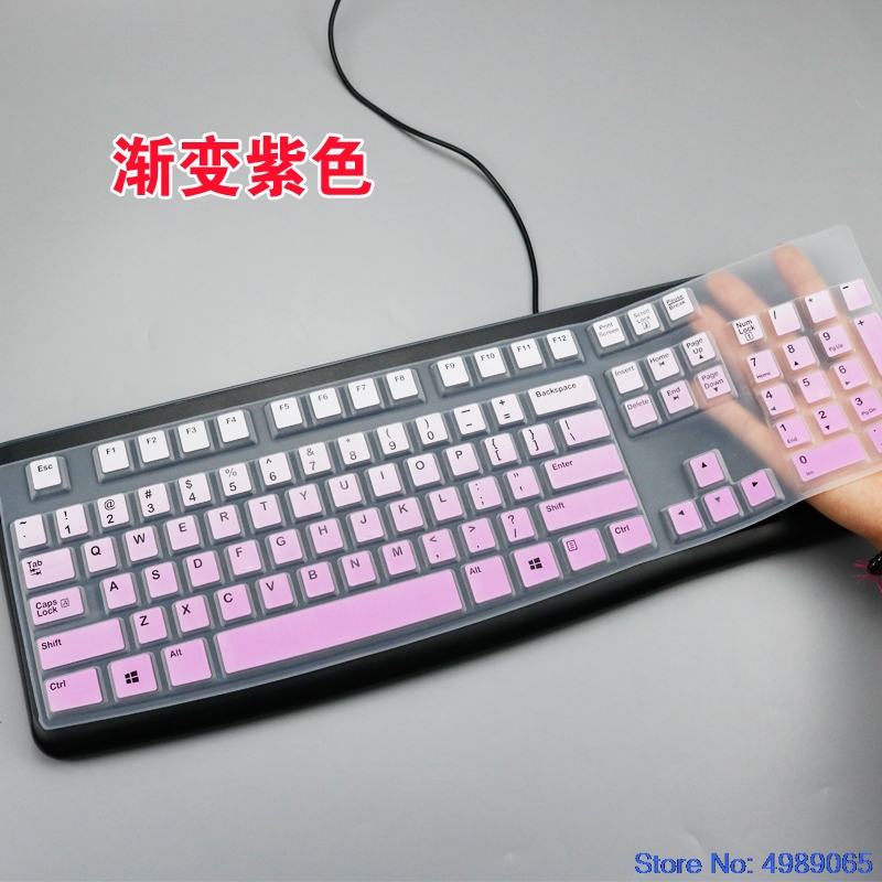 Dust Cover Film Silicone For Logitech MK120 K120 Dustproof mechanical Wireless Desktop keyboard Cover Protector