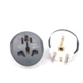 1PCS Universal EU KR Plug Adapter AC 250V 16A EU Converter 2 Round Pin Socket Suitable For US UA UK To EU Plug For Traveling