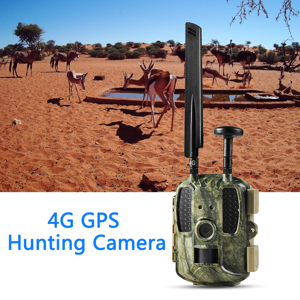 BOBLOV Hunting Camera GPS Wireless 4G FDD LTE Remote APP Control Camo Hunting Game Trail Camera Wildlife Photo trap 4G 3G HD
