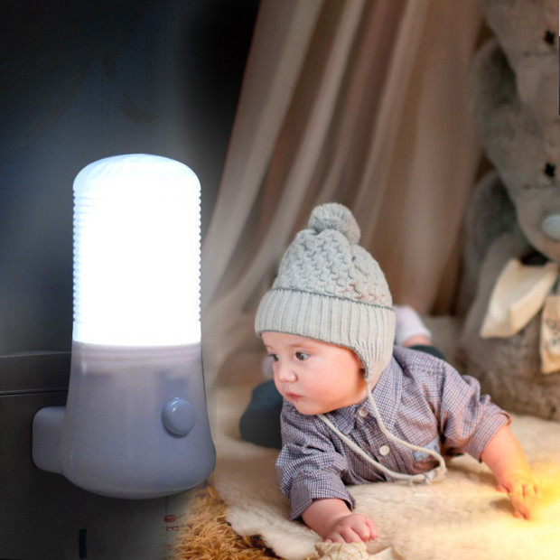Hot Sales 110-220V LED Night Light EU/US Plug Bedside Lamp For Children Baby Bedroom Wall Socket Light Home Decoration Lamp