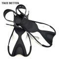 Adjustable Swimming Fins children's Short Flipper Diving Flippers Silicone Portable Comfortable Swimming Fins KIDS Size 24-35