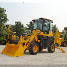 loader and backhoe 4wd with auger drilling rig