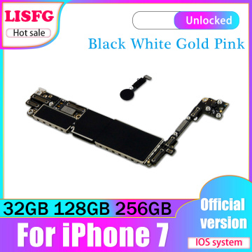 Good Working For iPhone 7 32GB 128GB 256GB Motherboard No Touch ID / with touch id Disassemble Used Mainboard Logic Board