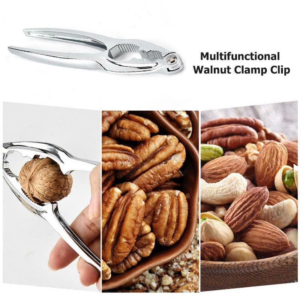 1pc Zinc Alloy Nutcracker Sheller Walnut Nut Cracker Quick Walnut Almond Pecan Nutcracker Kitchen Fruit Tool Accessories
