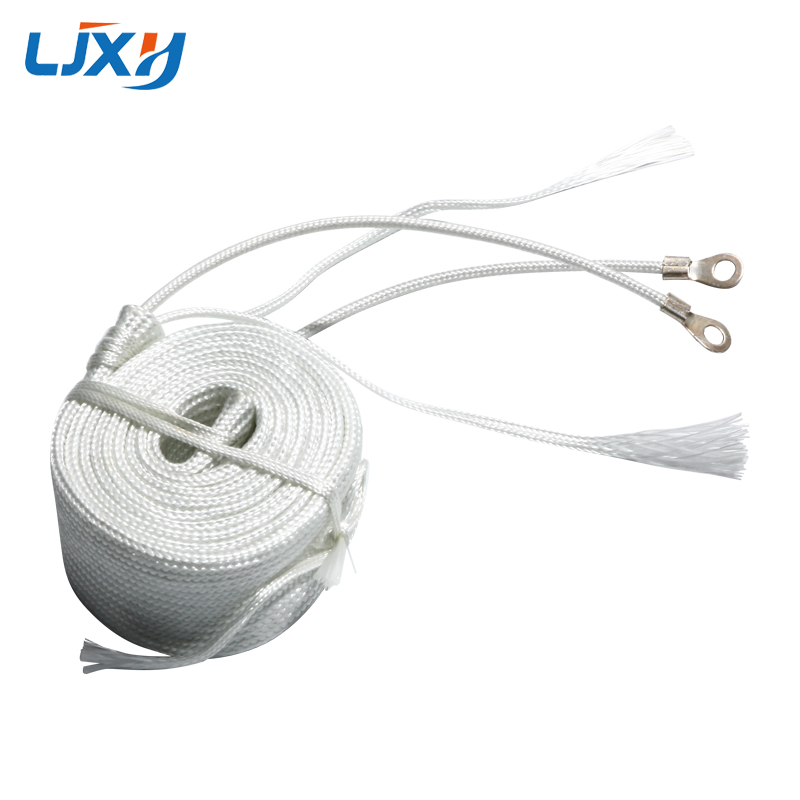 LJXH 30mm Wide Glass Fiber Heating Belt Electric Heating Tropical Belt Pipe Winding Heating Belt 220V