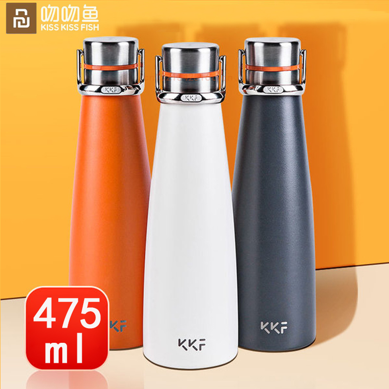 Youpin KKF Vacuum Bottle 24h Insulation Thermoses Stainless Steel Thermos Flask Travel Sport Mug 475ML OLED Temperature Cup