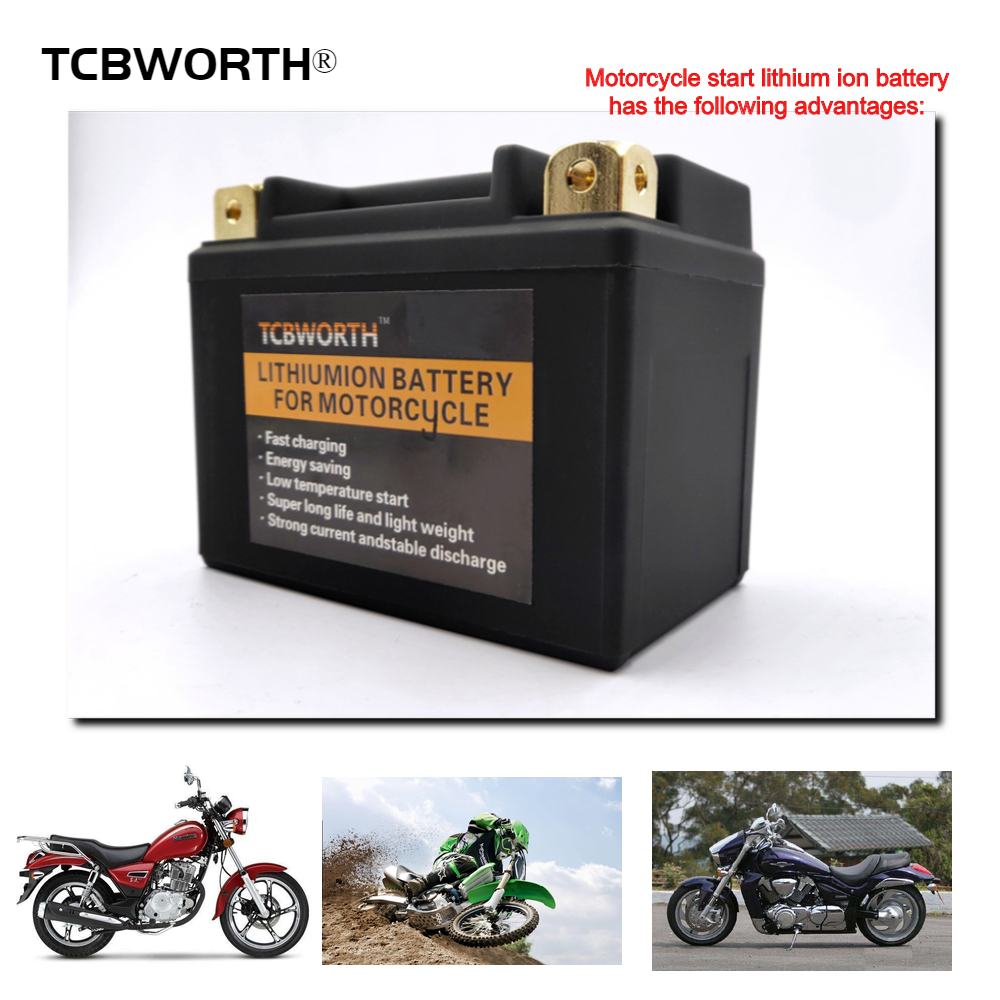 12V 4L-BS 2AH CCA 160 9-BS 6AH CCA 350 Lithium Phosphate Motorcycle Battery Low Temperature Resistant Battery With Waterproof