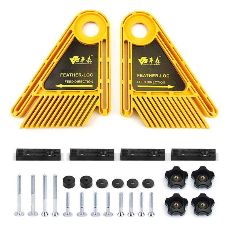 Multi-purpose Feather Loc Board Set for DIY Woodworking Engraving Machine Double Featherboards Miter Gauge Slot Woodwork