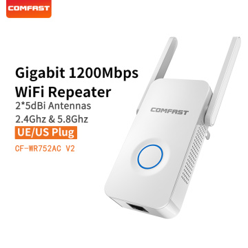 COMFAST 1200Mbps AC Wifi Repeater 5.8G Dual Band Wireless Extender Signal Amplifier AC Access Point Wifi Extender CF-WR752AC V2