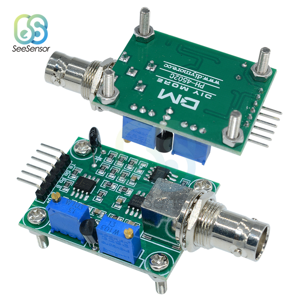 Liquid PH 0-14 Value Detection Detect Regulator Sensor Module Monitoring Control Meter Tester For Arduino
