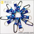 custom style carabiner keychain with sublimation tape
