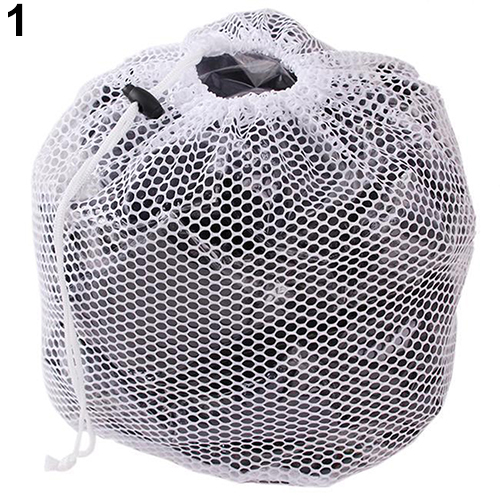 1PC Washing Machine Used Fine Coarse Mesh Net Drawstring Thickened Laundry Wash Bag For Clothes Wash Kit Home Organizer