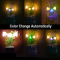 Romantic Colorful Sensor Mushroom Lamp Led Night Light Wall Lamp Home Decor US Pulg Nightlight for Children Kids Bedroom