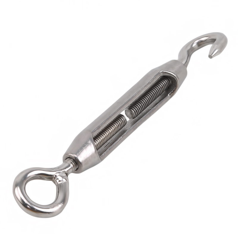 304 Stainless Steel Flower Basket Screw M4 M5 M6 M8 Rotate Chain Wire Rope Tensioner Bloom Bolt Tension Turnbuckle