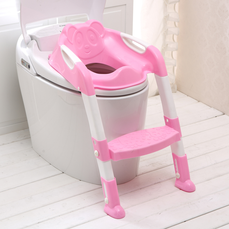 2 Colors Baby Potty Training Seat Children's Potty With Adjustable Ladder Infant Baby Toilet Seat Toilet Training Folding Seat