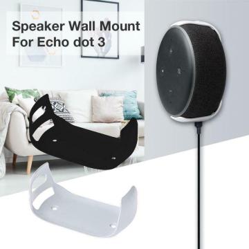 For Amazon Echo Dot 3 Wall Mount Third Generation Intelligent Audio Bracket Outlet Mount Hanger Holder for Echo Dot (3rd Gen)