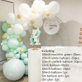 113pcs/set Pastel Baby White Green Macaron Balloon Garland Arch Wedding Bridal Shower Party Backdrop Wall Balloons Decoation