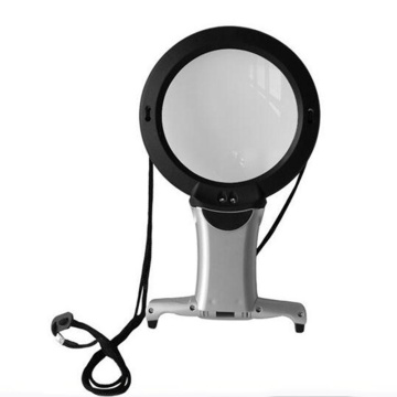 Large Folding Handheld Magnifying Glass with LED Light 5X Magnifiers for Seniors with Macular Degeneration Read Newspaper