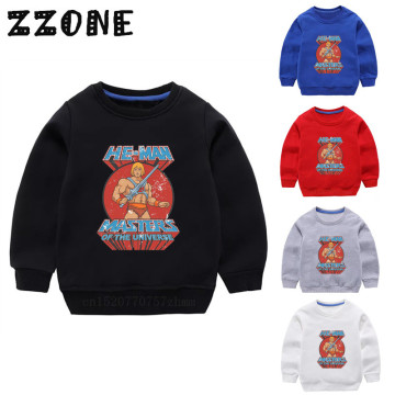 Children's Hoodies Kids Masters of The Universe He-Man Funny Sweatshirts Baby Pullover Tops Girls Boys Autumn Clothes,KYT5258