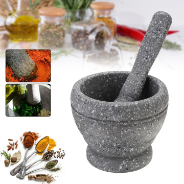 Small Resin Mortar Pestle Tool Set Manual Herbs Spices Shredder Grinder Mills Easy Kitchen DIY Handmade Sauces Supplies