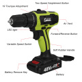 RU Stock 48V Dual Speed Cordless Drill Electric Screwdriver Mini Wireless Power Driver DC With 2Pcs Lithium-Ion Battery 3/8-Inch
