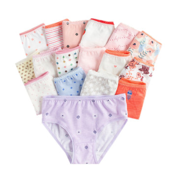 12pcs/Pack Baby Girls Underwear Cotton Panties Kids Short Briefs Children Underpants